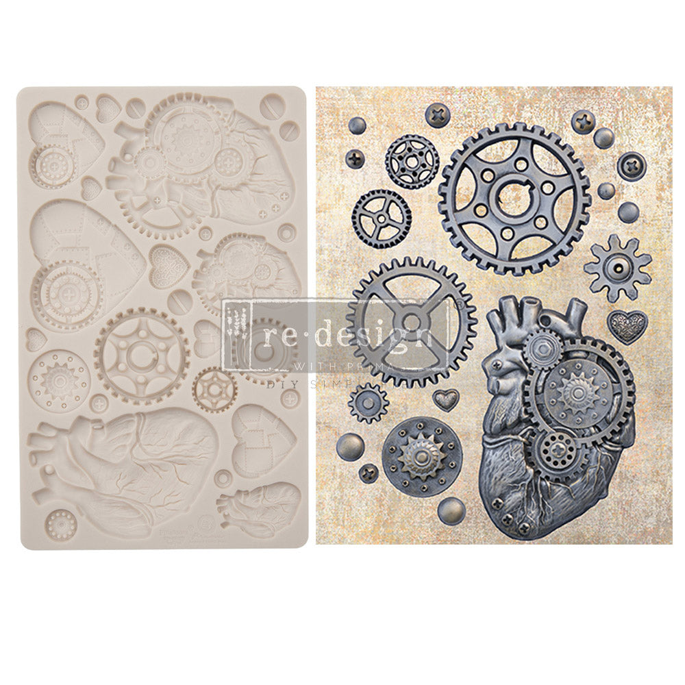 LOVE MACHINE Mould by Finnabair - Rustic Farmhouse Charm