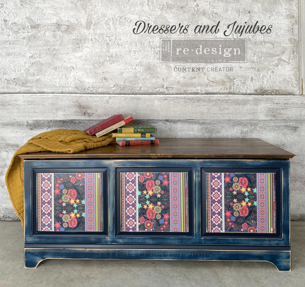 NEW! CECE LOVELY STITCHES Redesign Decoupage Tissue Paper 48.26cm x 76.2cm - Rustic Farmhouse Charm