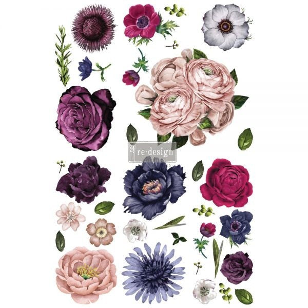 Redesign Transfer - LUSH FLORAL II (121.92cm x 81.28cm) - Rustic Farmhouse Charm