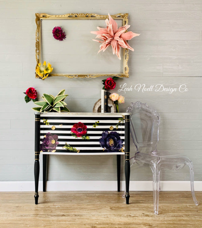 Redesign Transfer - LUSH FLORAL II (121.92cm x 81.28cm) - Rustic Farmhouse Charm