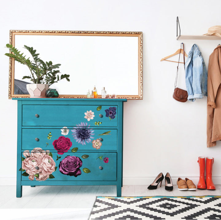 Redesign Transfer - LUSH FLORAL II (121.92cm x 81.28cm) - Rustic Farmhouse Charm