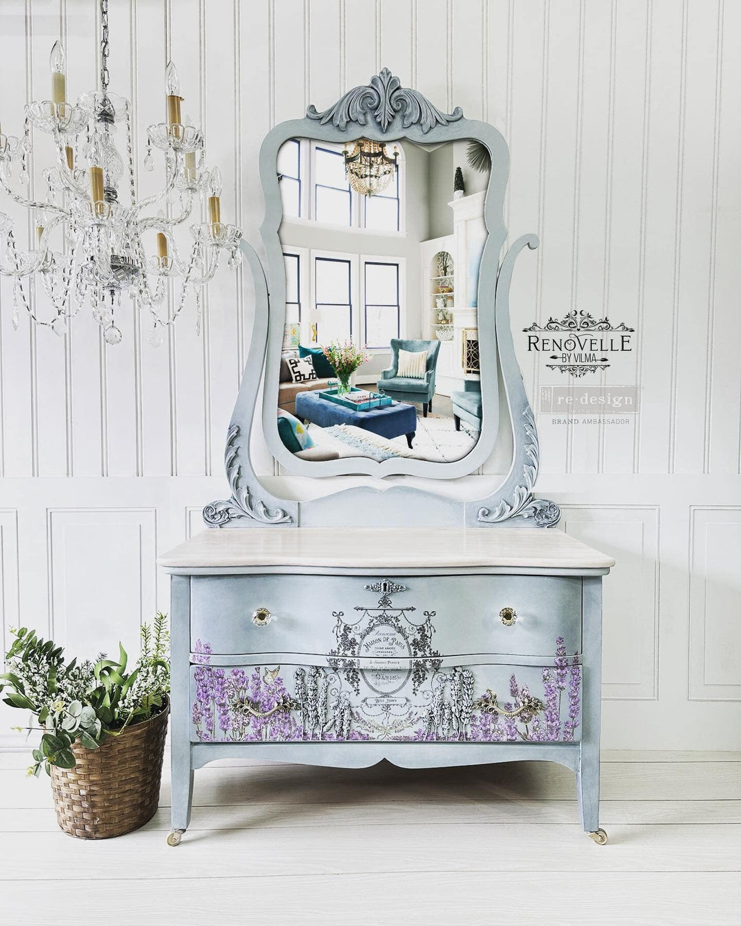 NEW! Redesign Maxi Transfer - MAISON DE PARIS (2 sheets, each 30.48cm x 30.48cm) - Rustic Farmhouse Charm