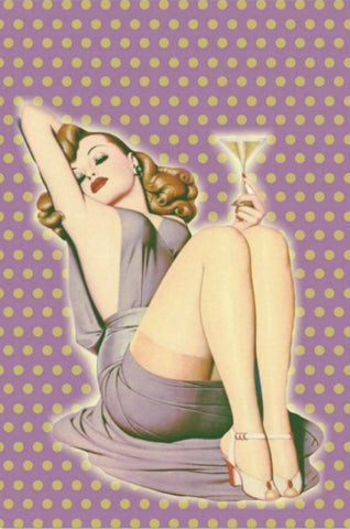 Decoupage Tissue Paper - Martini Lady (50.8cm x 76.2cm) - Rustic Farmhouse Charm
