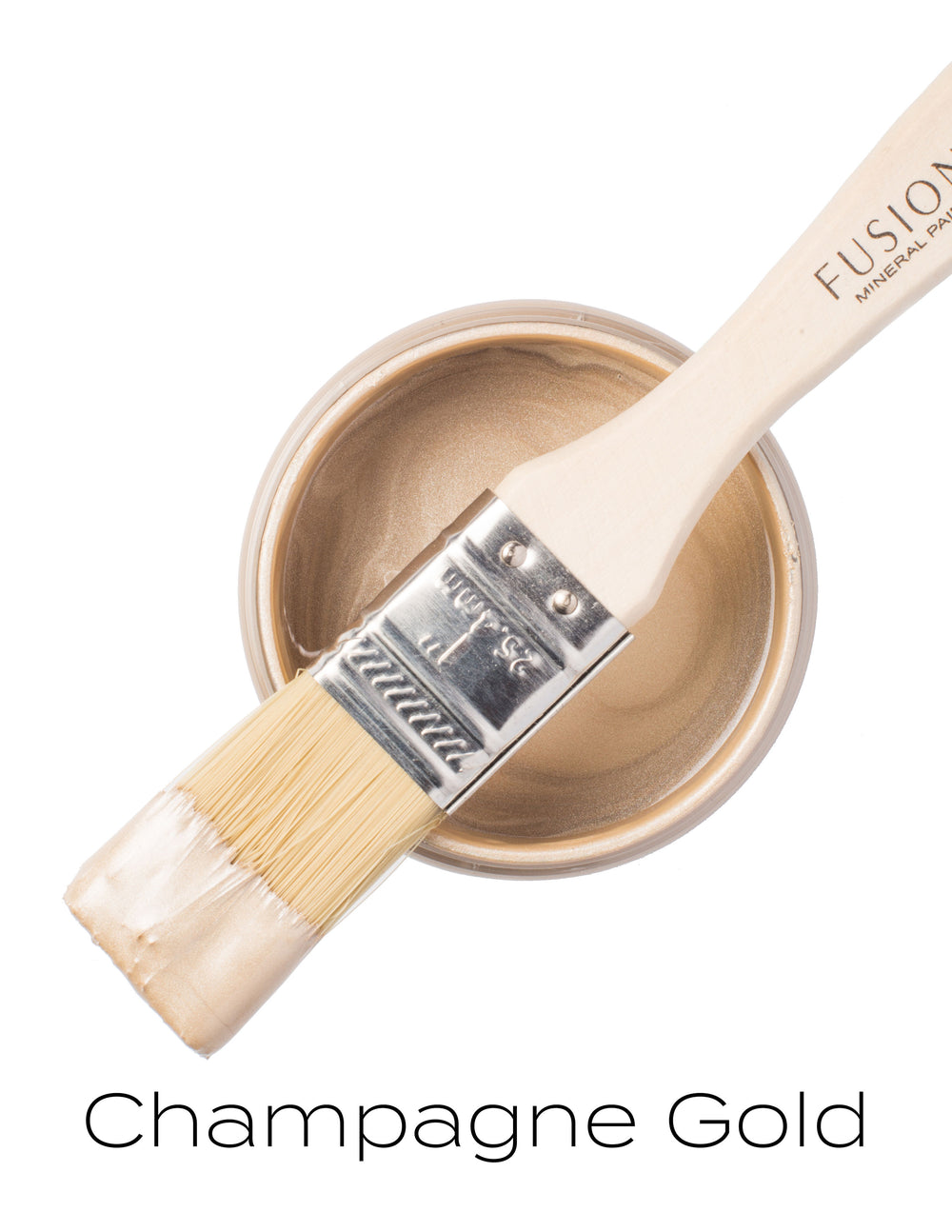 CHAMPAGNE GOLD Fusion™ Metallic Paint (250ml) - Rustic Farmhouse Charm