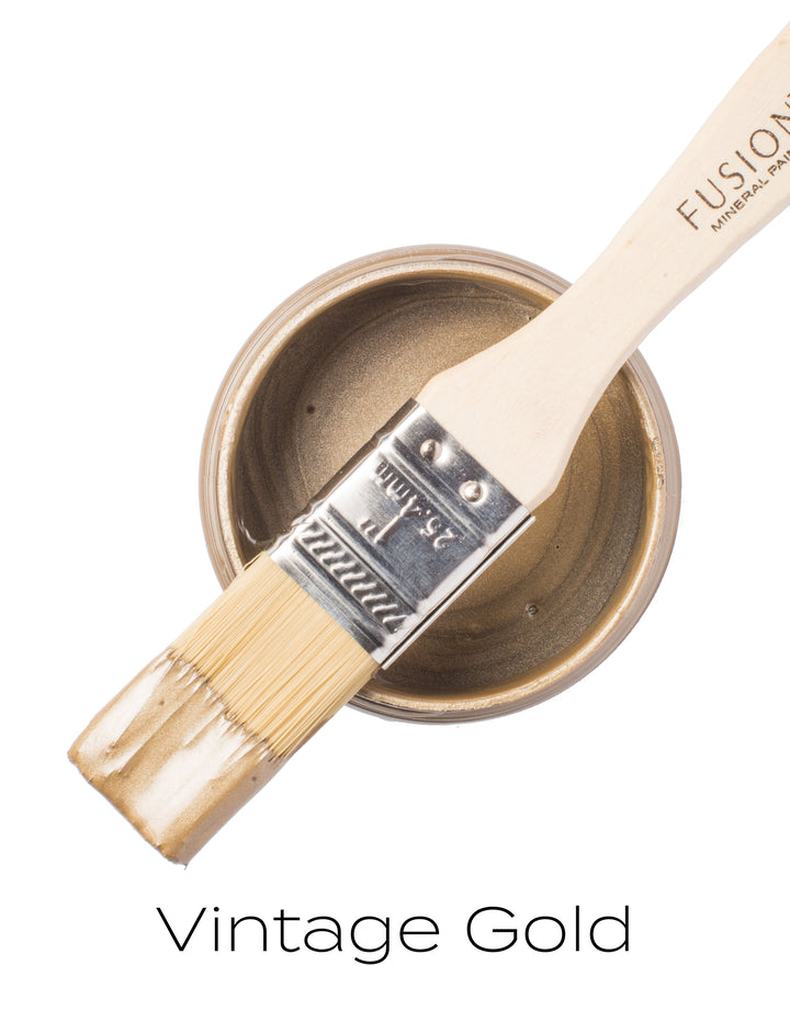VINTAGE GOLD Fusion™ Metallic Paint (250ml) - Rustic Farmhouse Charm