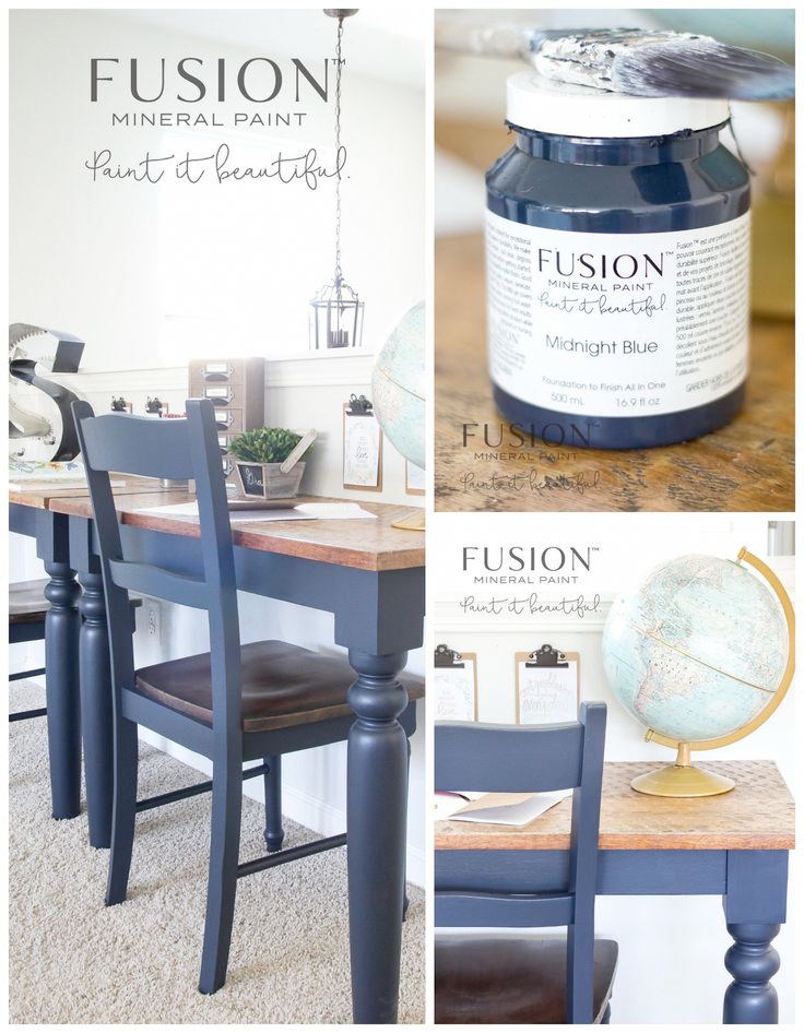 MIDNIGHT BLUE Fusion™ Mineral Paint - Rustic Farmhouse Charm