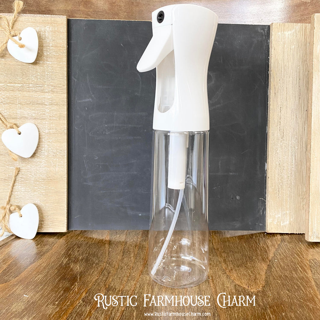 Continuous FINE MIST SPRAY BOTTLE 300ml - Rustic Farmhouse Charm
