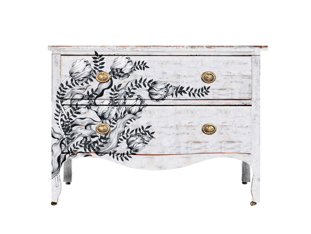MONO TULIP Redesign Transfer (60.96cm x 88.9cm) - Rustic Farmhouse Charm