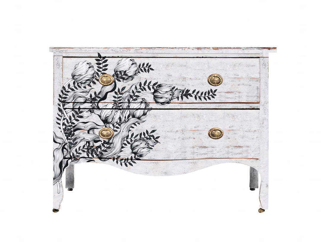 MONO TULIP Redesign Transfer (60.96cm x 88.9cm) - Rustic Farmhouse Charm