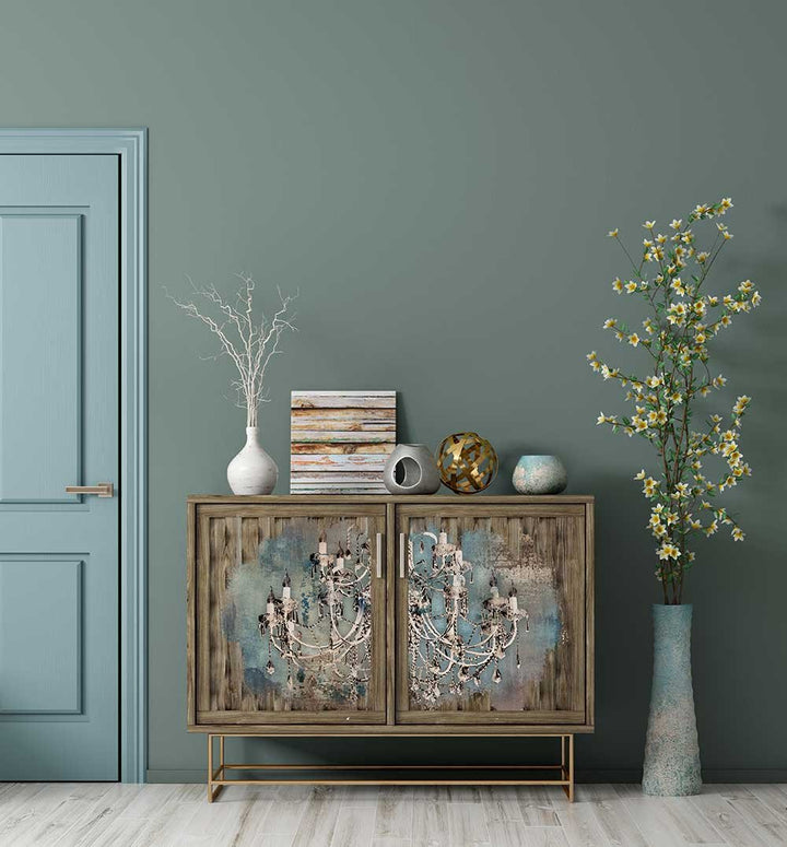 NEW! MOODY CHANDELIER Redesign A1 Decoupage Rice Paper (59.44cm x 84.07cm) - Rustic Farmhouse Charm