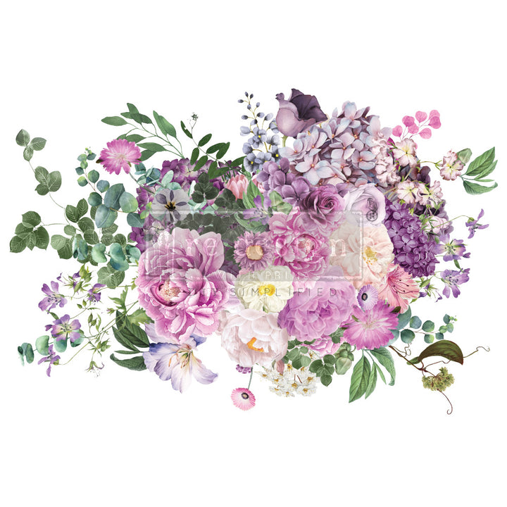 NEW! Redesign Transfer - MORNING PURPLE (88.9cm x 60.96cm) - Rustic Farmhouse Charm