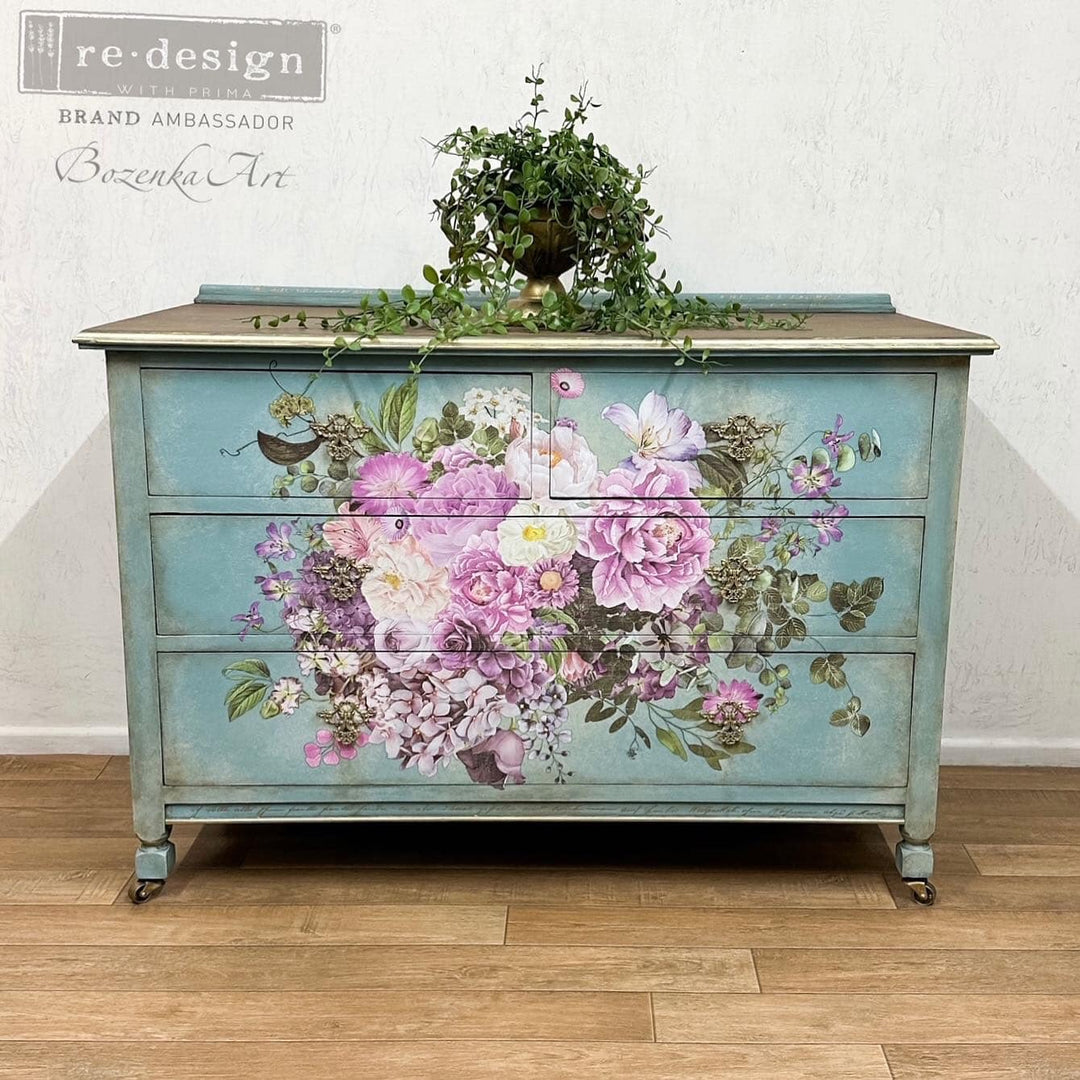 NEW! Redesign Transfer - MORNING PURPLE (88.9cm x 60.96cm) - Rustic Farmhouse Charm