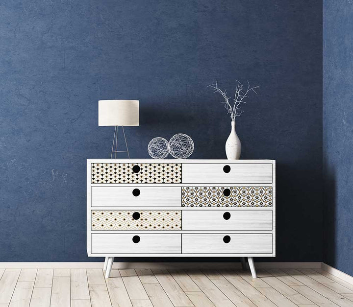 NEW! MOROCCAN DIAMONDS Redesign Transfer (3 sheets, each 21.59cm x 27.94cm) - Rustic Farmhouse Charm