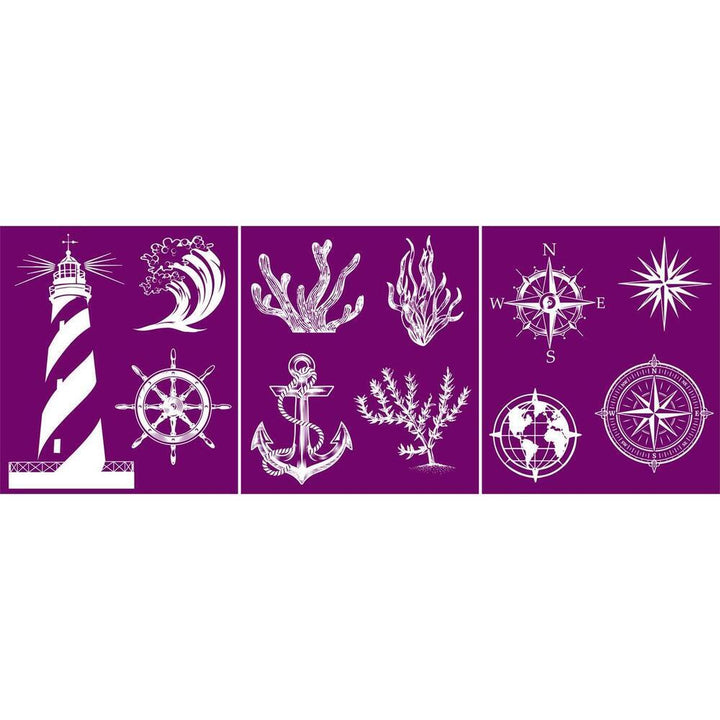 NAUTICAL Silkscreen Stencil by Dixie Belle - Rustic Farmhouse Charm