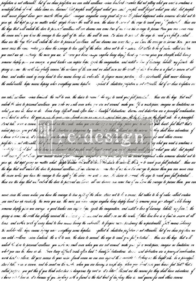 NEVER-ENDING STORY Redesign Transfer 76.2cm x 55.9cm - Rustic Farmhouse Charm