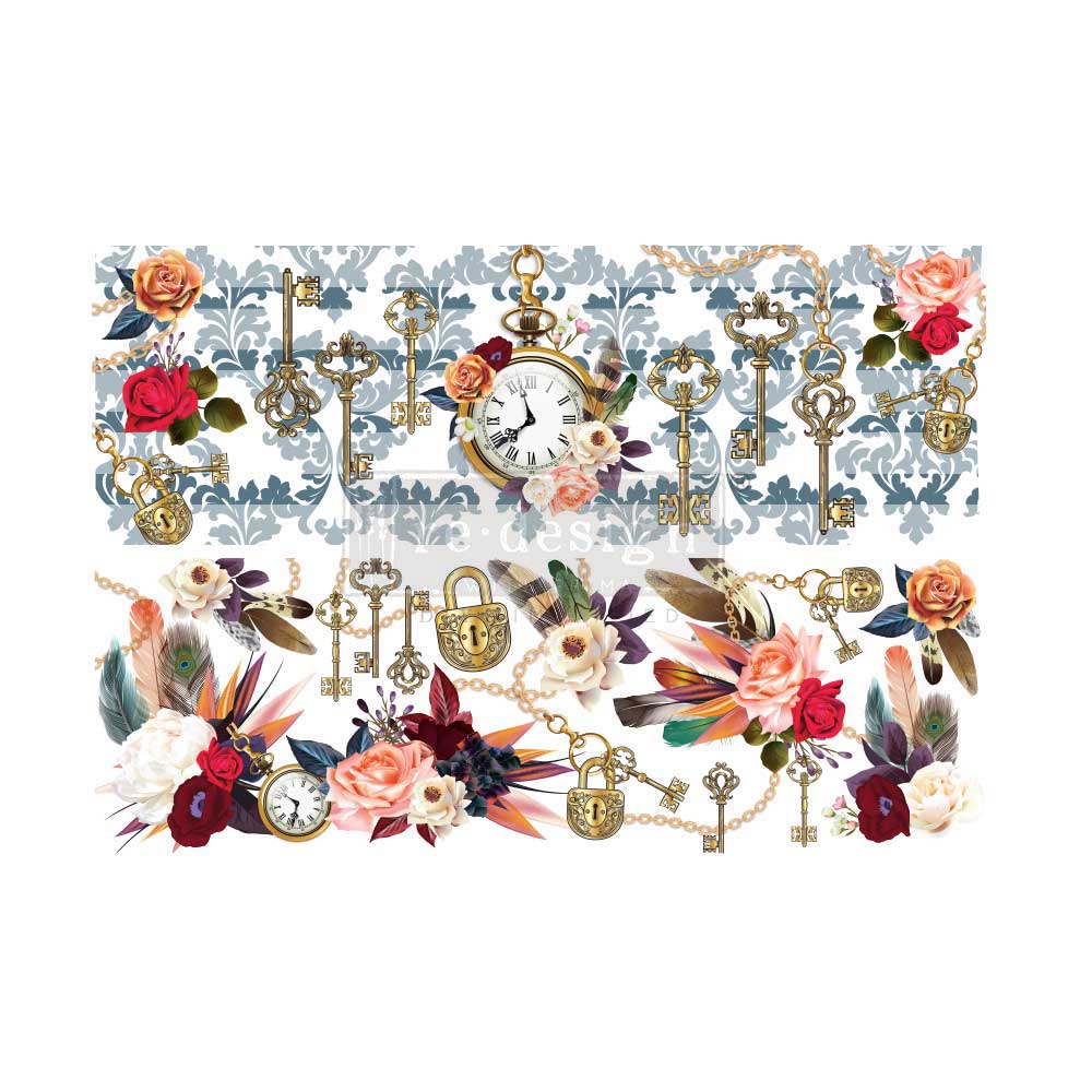 NEW! CECE ONCE UPON A TIME Redesign Transfer (60.96cm x 88.9cm) - Rustic Farmhouse Charm