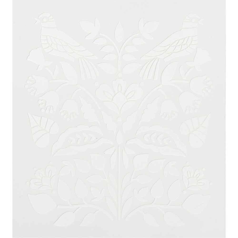 MODERN FOLK Stencil by Plaid FolkArt (21.59cm x 24.13cm) - Rustic Farmhouse Charm