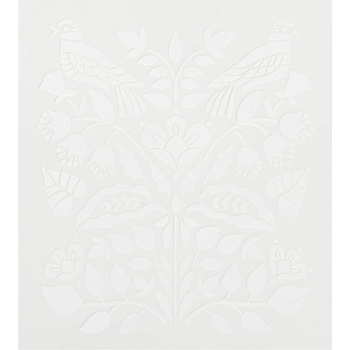MODERN FOLK Stencil by Plaid FolkArt (21.59cm x 24.13cm) - Rustic Farmhouse Charm