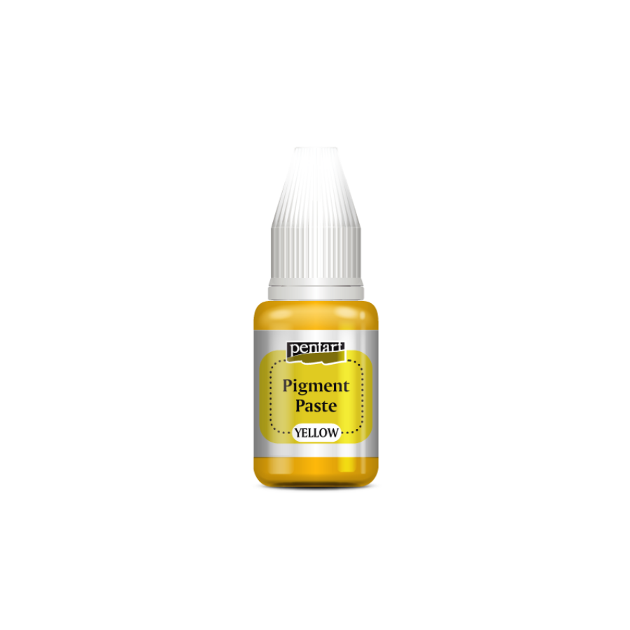 YELLOW Pigment Paste by Pentart 20ml - Rustic Farmhouse Charm