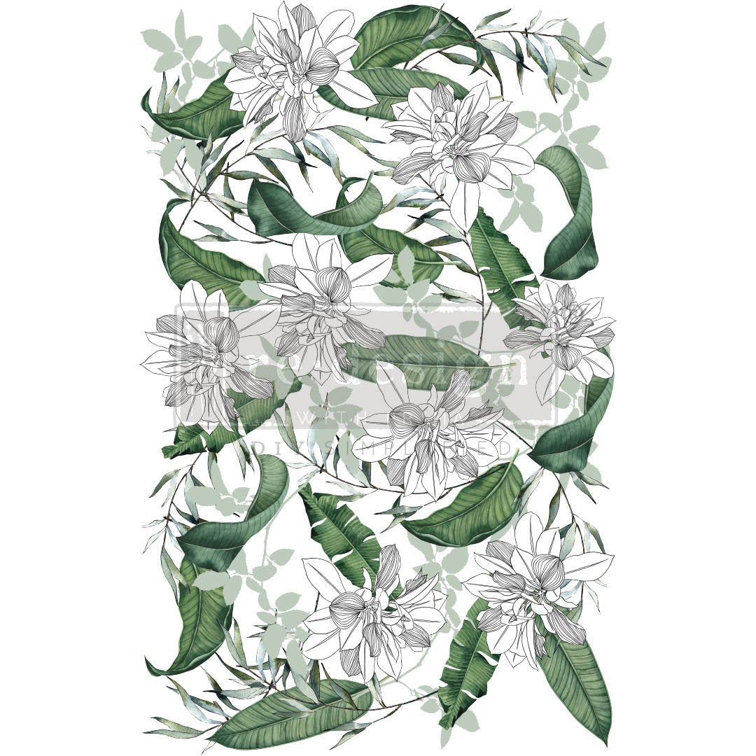 NEW! PEACEFUL GARDEN Redesign Transfer (60.96cm x 88.9cm) - Rustic Farmhouse Charm