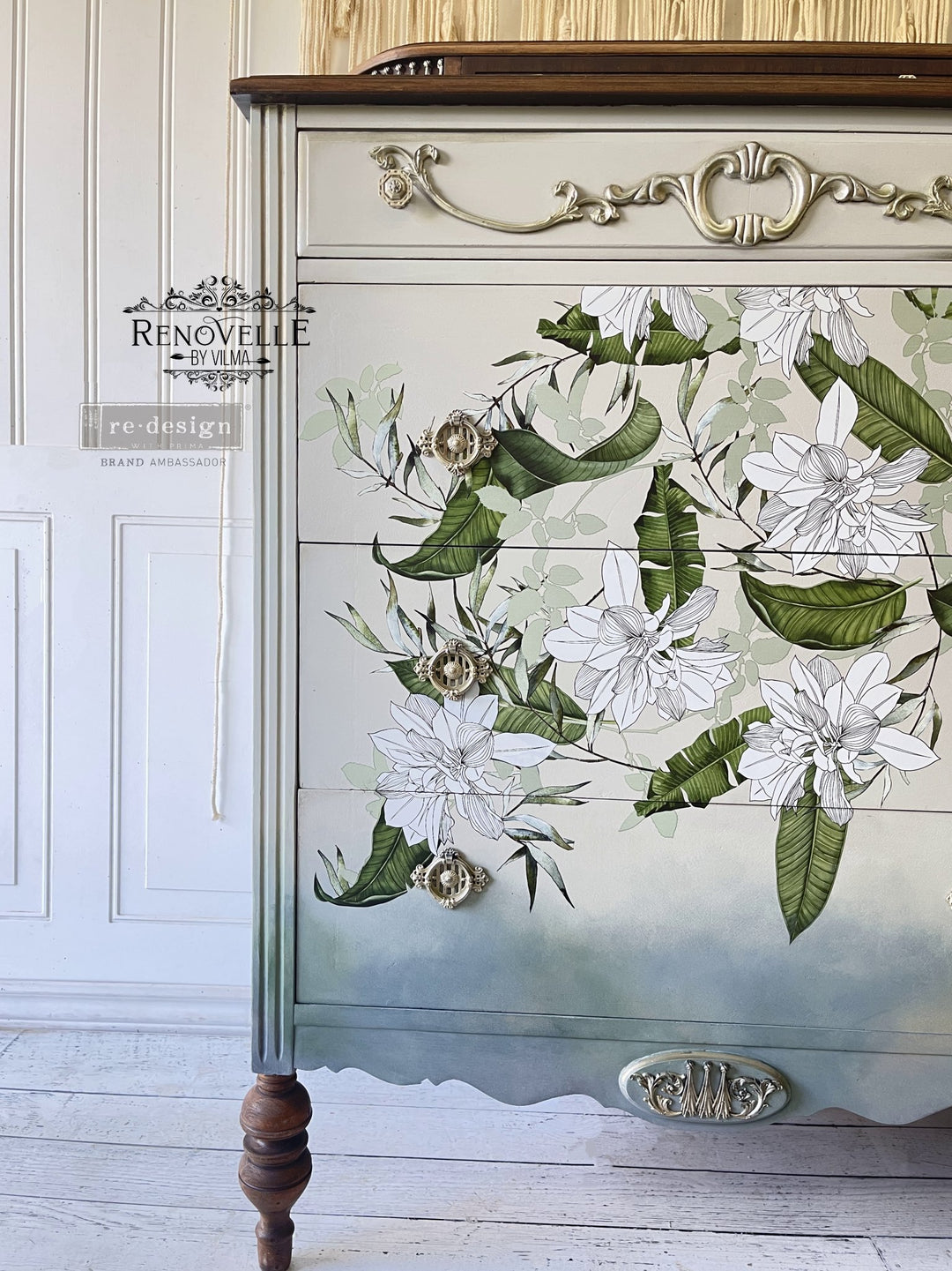 NEW! PEACEFUL GARDEN Redesign Transfer (60.96cm x 88.9cm) - Rustic Farmhouse Charm