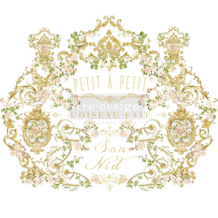 NEW! Kacha's PETIT A PETIT Redesign Transfer (60.96cm x 88.9cm) - Rustic Farmhouse Charm