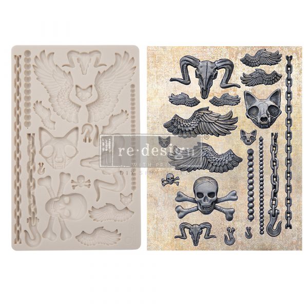 PIECES OF UNDERWORLD Mould by Finnabair - Rustic Farmhouse Charm
