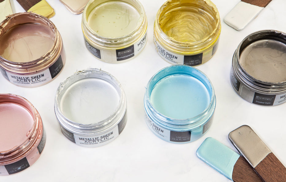 POLISHED BRONZE Metallic Sheen Acrylic Paint by Redesign 100ml - Rustic Farmhouse Charm