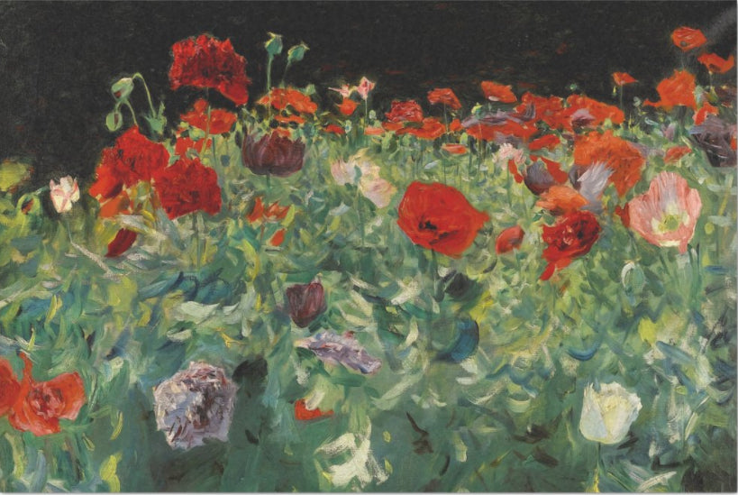 Decoupage Tissue Paper - Poppies by John Singer Sargent (50.8cm x 76.2cm) - Rustic Farmhouse Charm