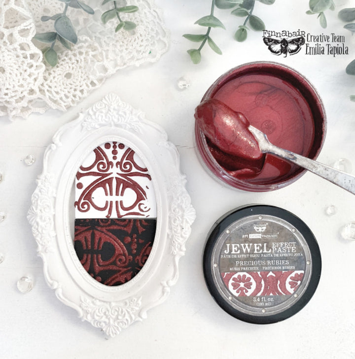 PRECIOUS RUBIES Jewel Texture Paste 100ml - Rustic Farmhouse Charm