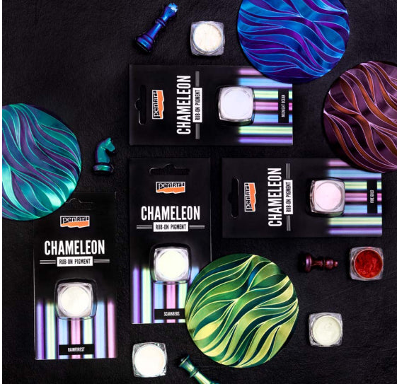 MIDNIGHT OCEAN Chameleon Rub-On Pigment by Pentart 0.5g - Rustic Farmhouse Charm