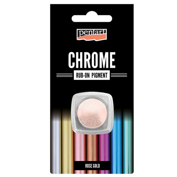 ROSE GOLD Chrome Rub-On Pigment by Pentart 0.5g - Rustic Farmhouse Charm