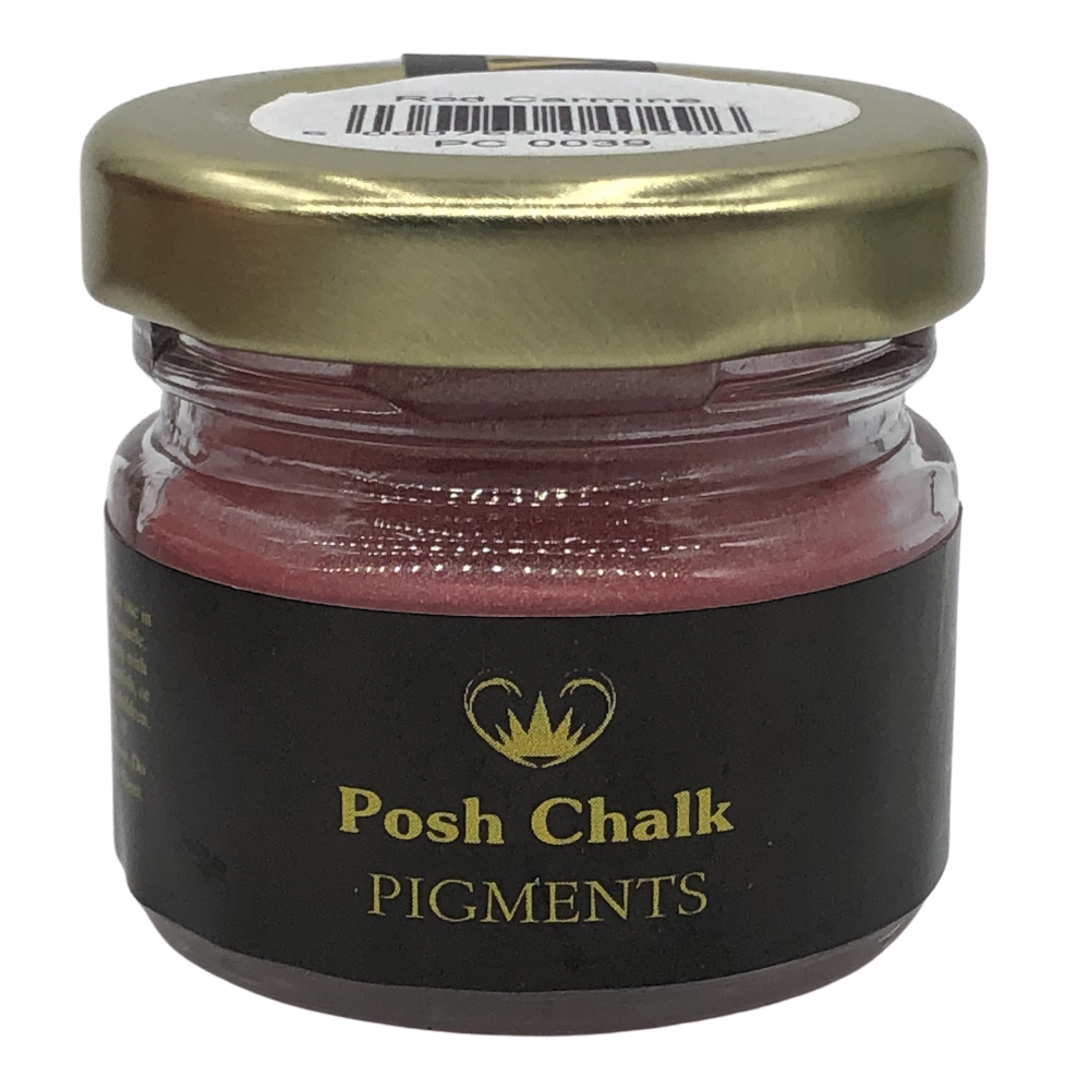 RED CARMINE Pigments by Posh Chalk (30ml) - Rustic Farmhouse Charm