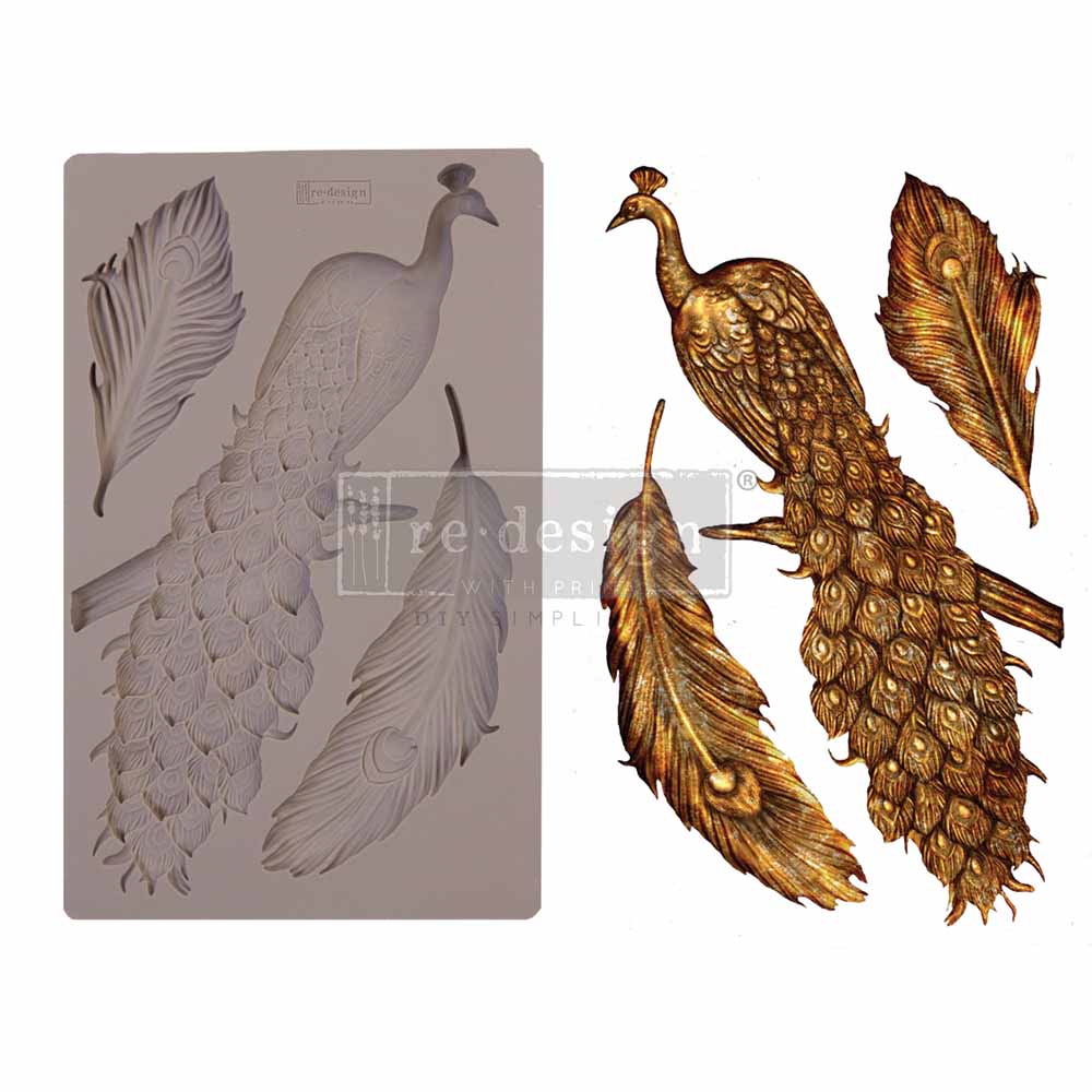 REGAL PEACOCK Redesign Mould - Rustic Farmhouse Charm