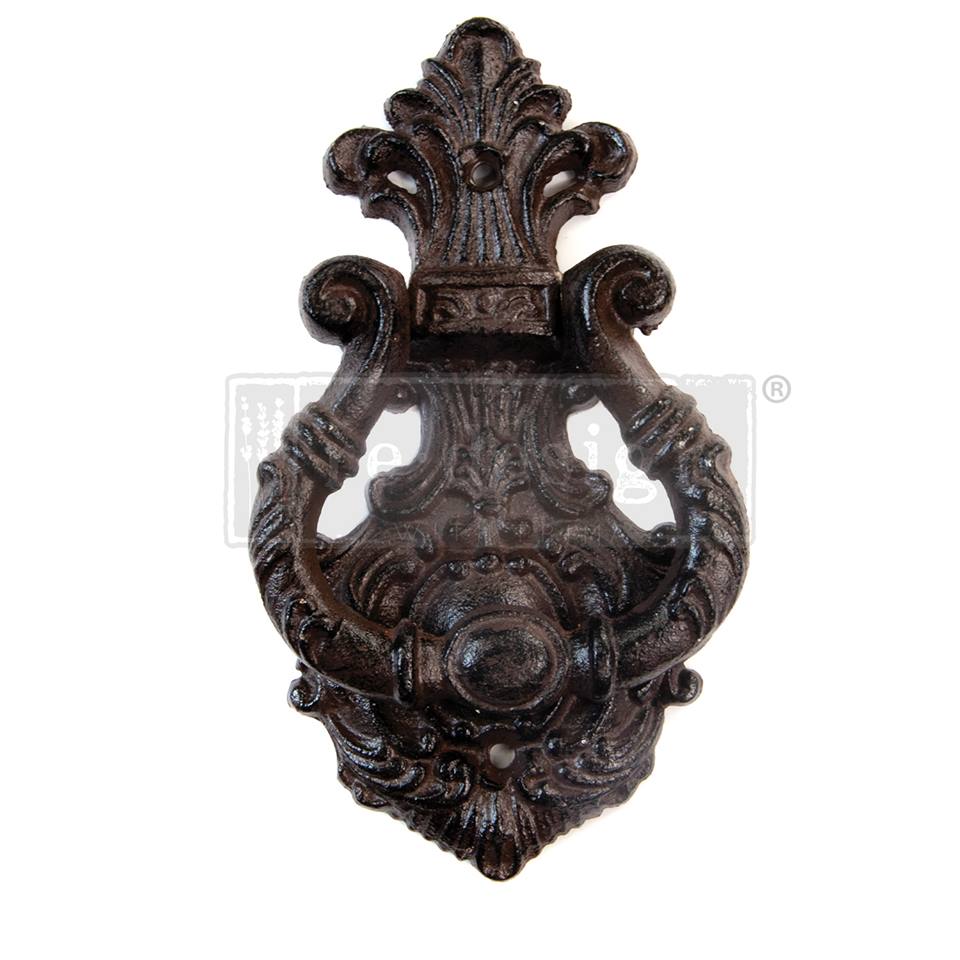Redesign Cast Iron Door Knocker - REGAL CROWN 18.3cm x 10cm - Rustic Farmhouse Charm