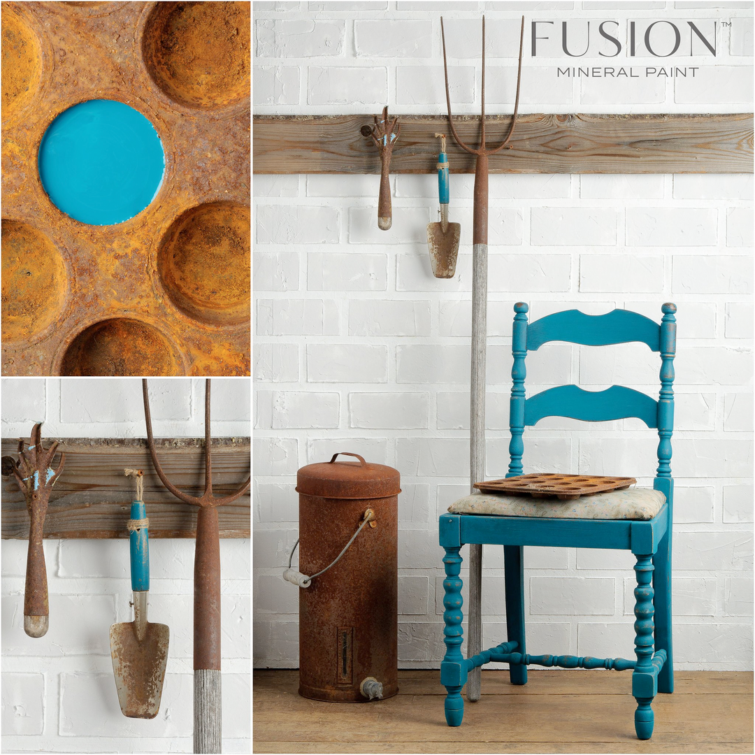 RENFREW BLUE Fusion™ Mineral Paint - Rustic Farmhouse Charm