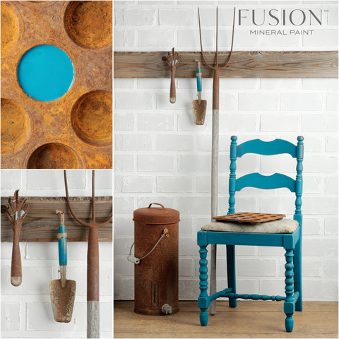 RENFREW BLUE Fusion™ Mineral Paint - Rustic Farmhouse Charm
