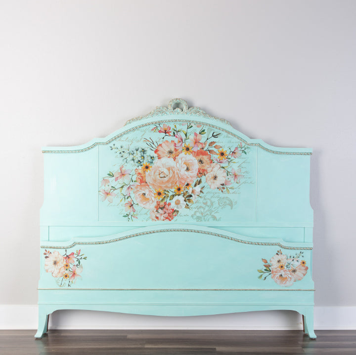 ROSE CELEBRATION Redesign Transfer (111.7cm x 76.2cm) - Rustic Farmhouse Charm