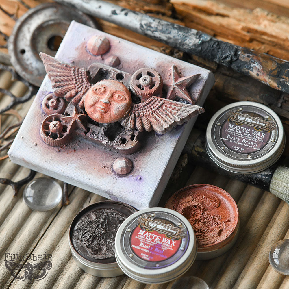 RUSTY RED Finnabair Matte Wax (Art Alchemy) - Rustic Farmhouse Charm