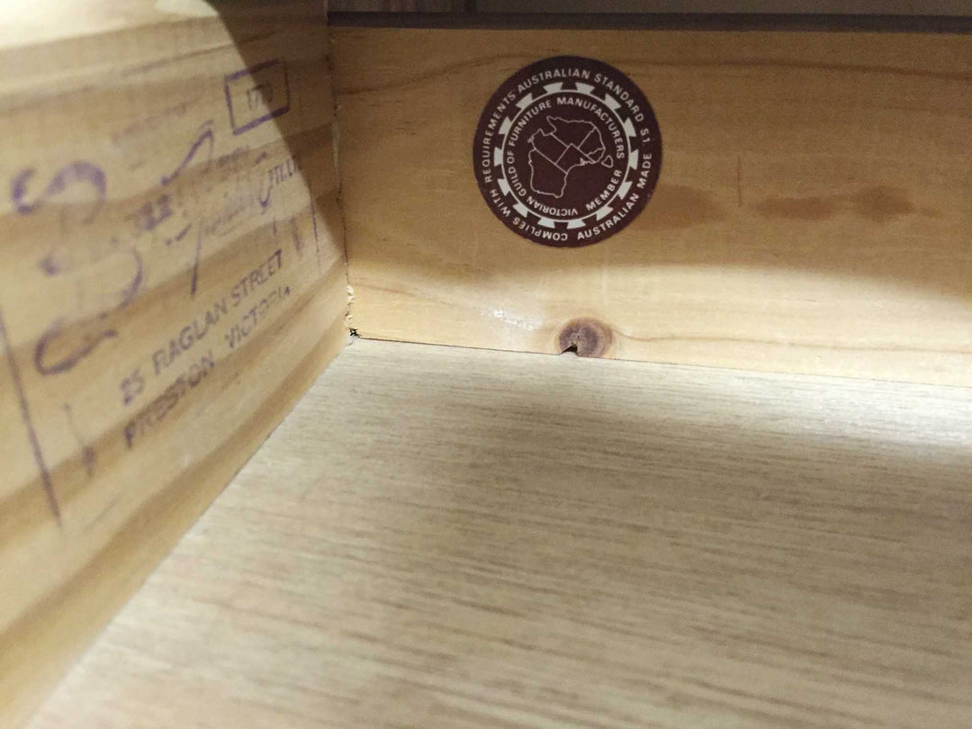 Midnight Blue & Bronze Side Table - Rustic Farmhouse Charm