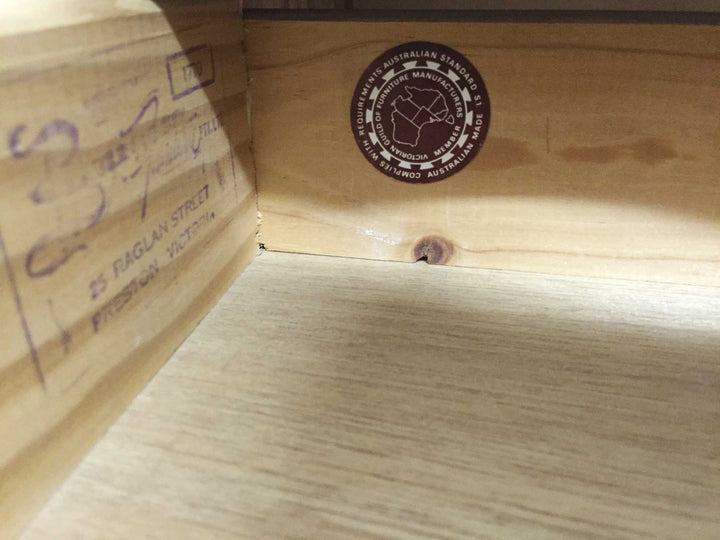 Midnight Blue & Bronze Side Table - Rustic Farmhouse Charm