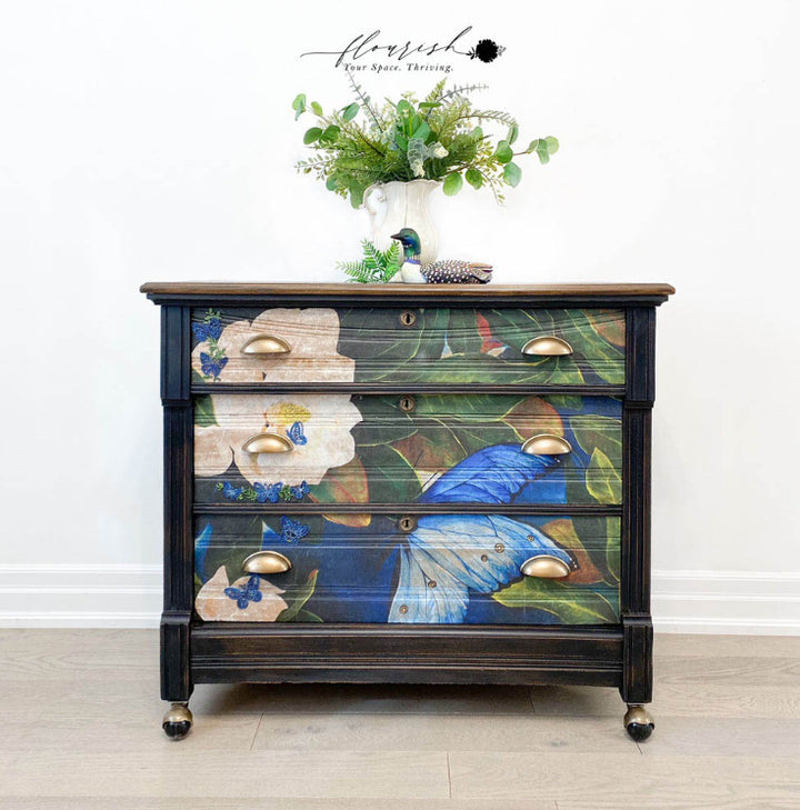 SAPPHIRE ANGEL Redesign A1 Decoupage Rice Paper (59.44cm x 84.07cm) - Rustic Farmhouse Charm