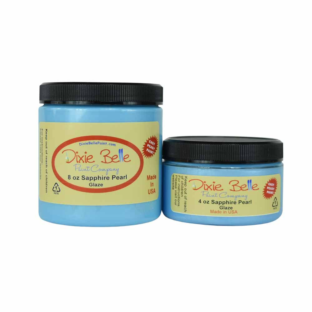 Dixie Belle Glaze - SAPPHIRE PEARL 4oz (118ml) - Rustic Farmhouse Charm