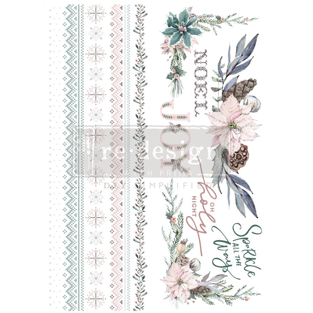 NEW! SPARKLE & JOY Redesign Transfer (88.9cm x 60.96cm) - Rustic Farmhouse Charm