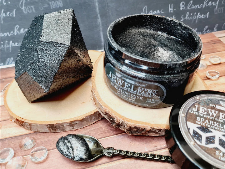 SPARKLING ONYX Jewel Texture Paste 100ml - Rustic Farmhouse Charm