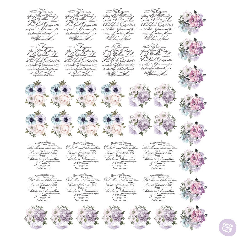 Redesign Transfer - Knobs Spring Meadow 26.7cm x 22cm - Rustic Farmhouse Charm