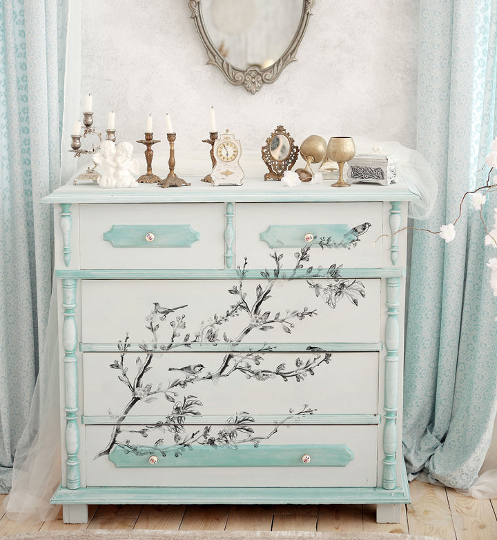 SPRINGTIME Redesign Décor Stamp 12"x12" - Rustic Farmhouse Charm