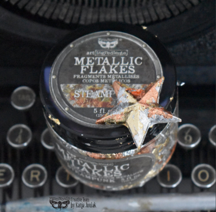 STEAMPUNK Metallic Flakes (Art Ingredients) 30g - Rustic Farmhouse Charm