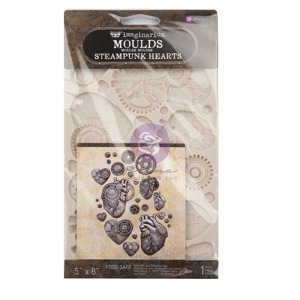 STEAMPUNK HEARTS Mould by Finnabair - Rustic Farmhouse Charm