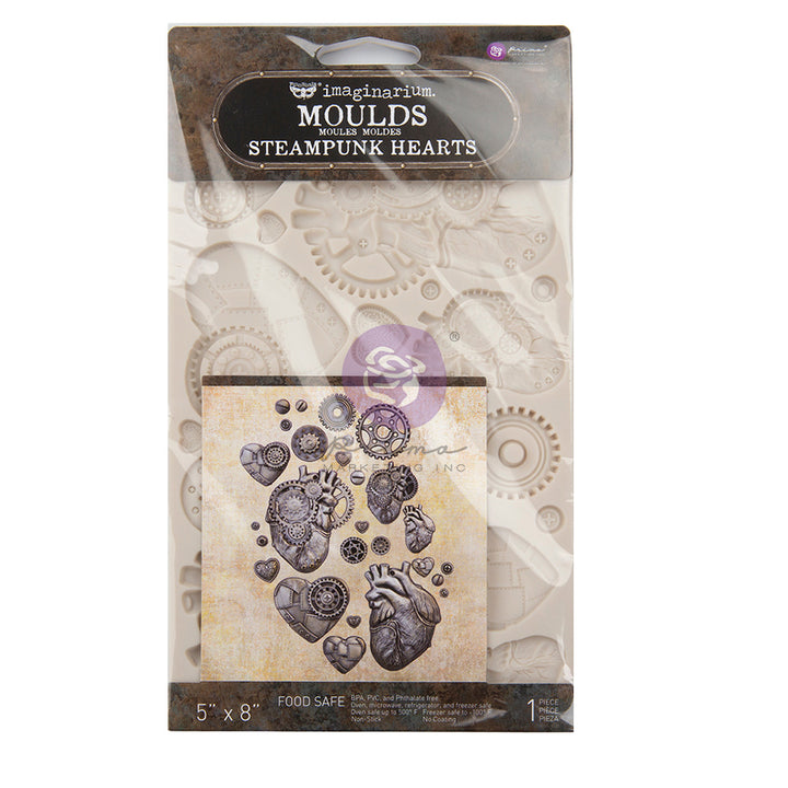 STEAMPUNK HEARTS Mould by Finnabair - Rustic Farmhouse Charm